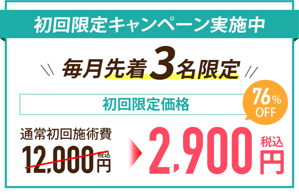 初回限定キャンペーンのバナー