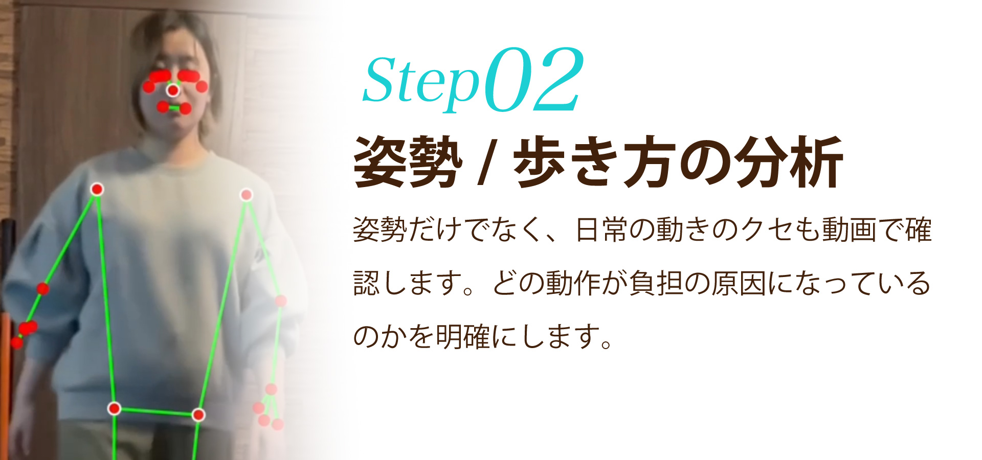 ステップ2姿勢歩き方のチェック