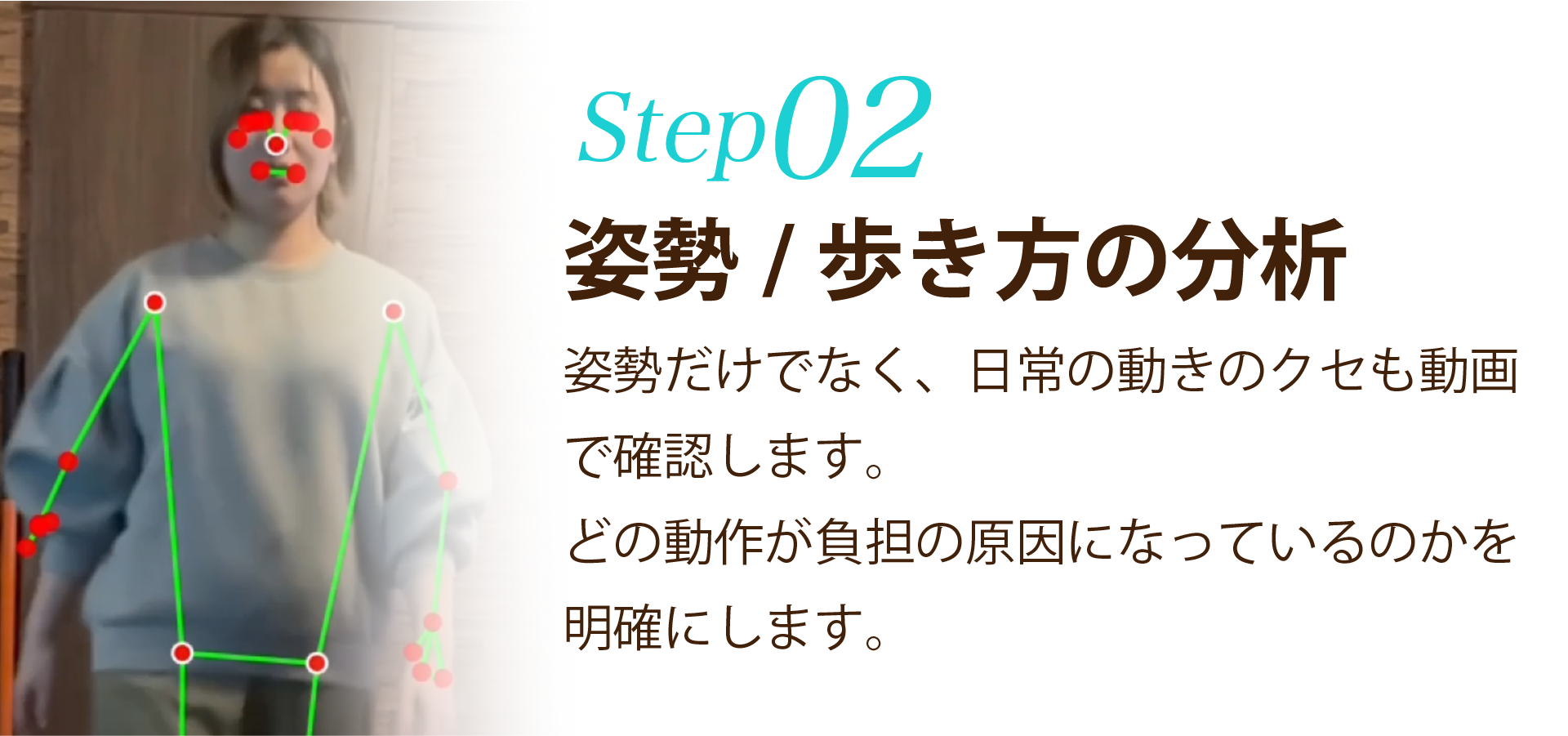 ステップ2姿勢歩き方のチェック